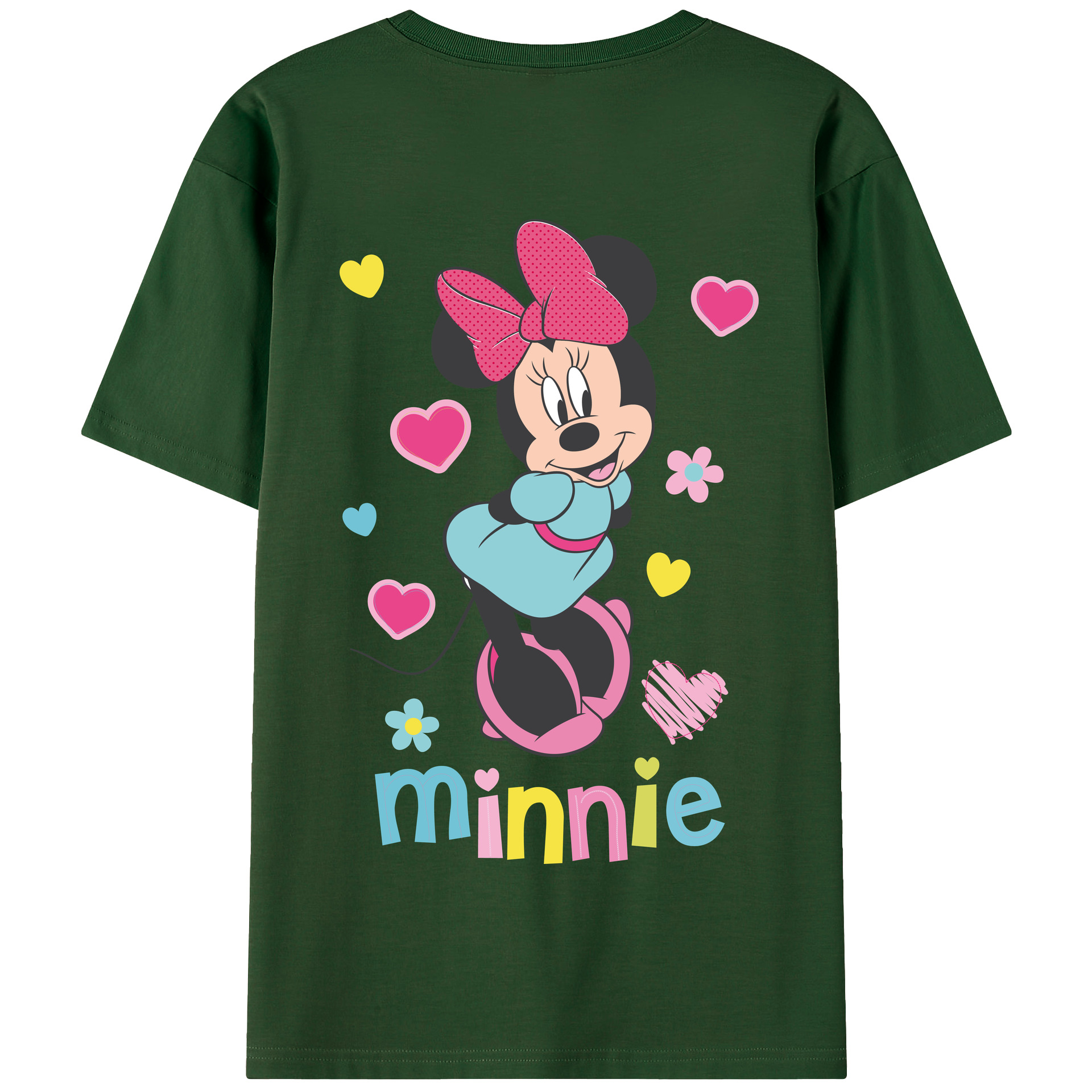 （画像用） ミッキーマウス Mickey Mouse 綿100％半袖Tシャツ（背面プリント）